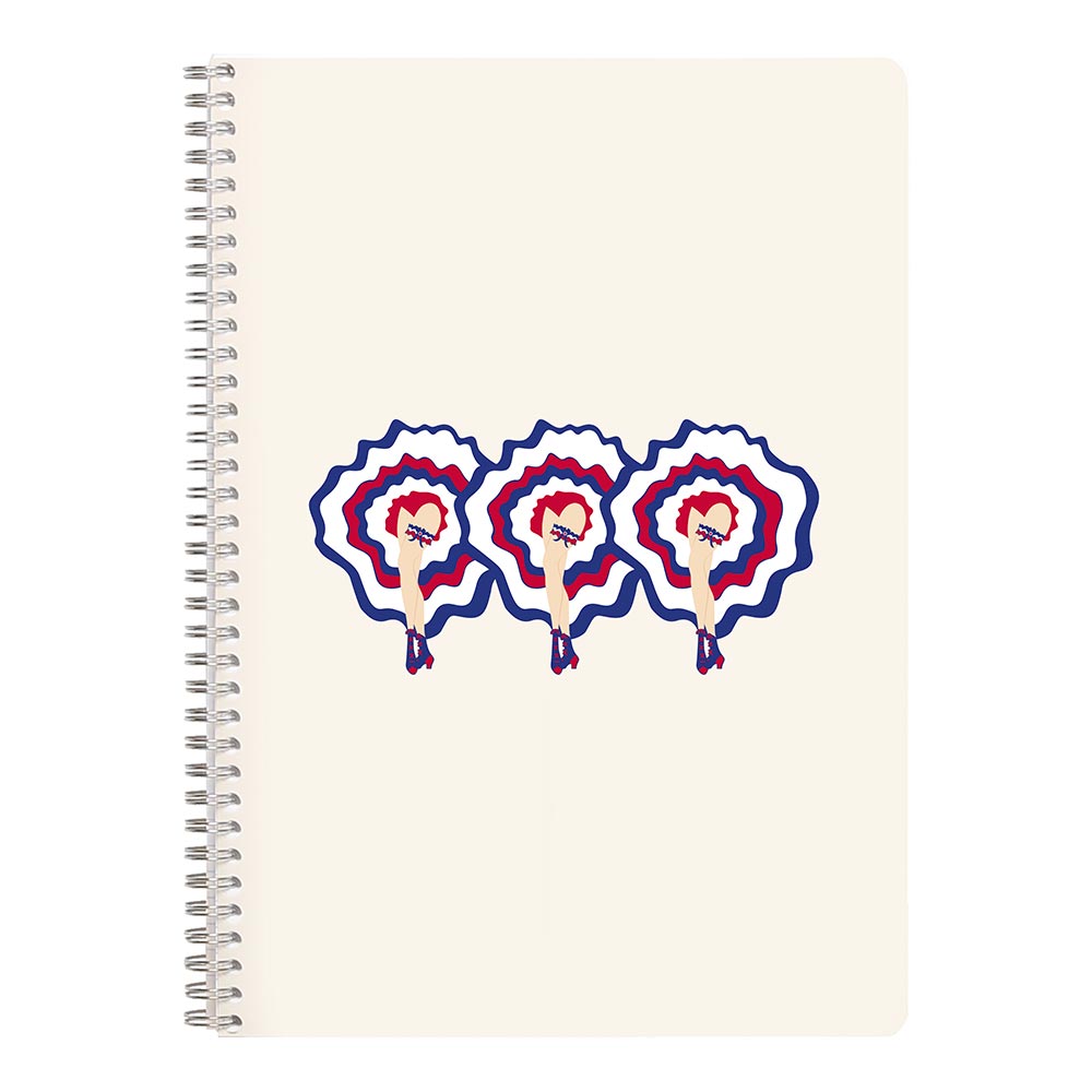 Clairefontaine Moulin Rouge Wirebound Notebook A4