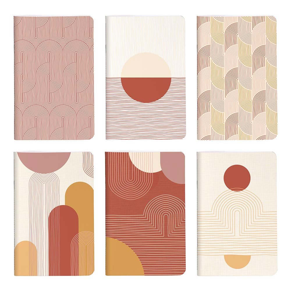 Clairefontaine Terracotta Stapled Notebook Sewn On Spine 75x12cm Assorted