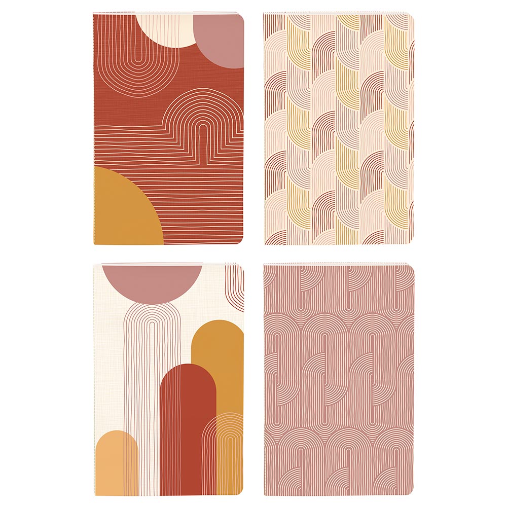 Clairefontaine Terracotta Stapled Notebook Sewn On Spine 9x14cm Assorted