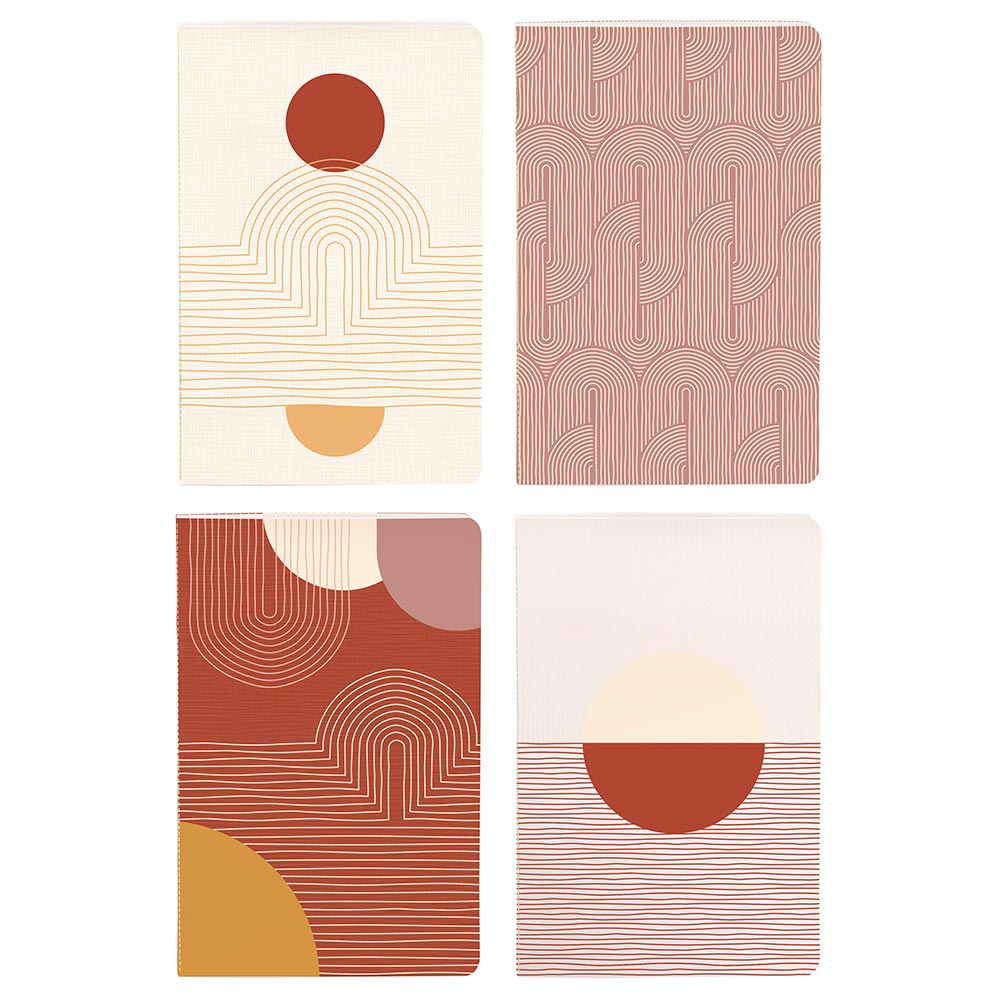 Clairefontaine Terracotta Stapled Notebook Sewn On Spine 11x17cm Assorted