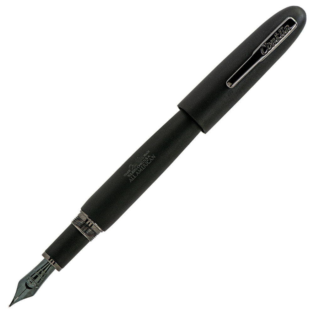 Conklin All American Fountain Pen Black Matte/Gunmetal Limited Edition 898 by Conklin at Cult Pens