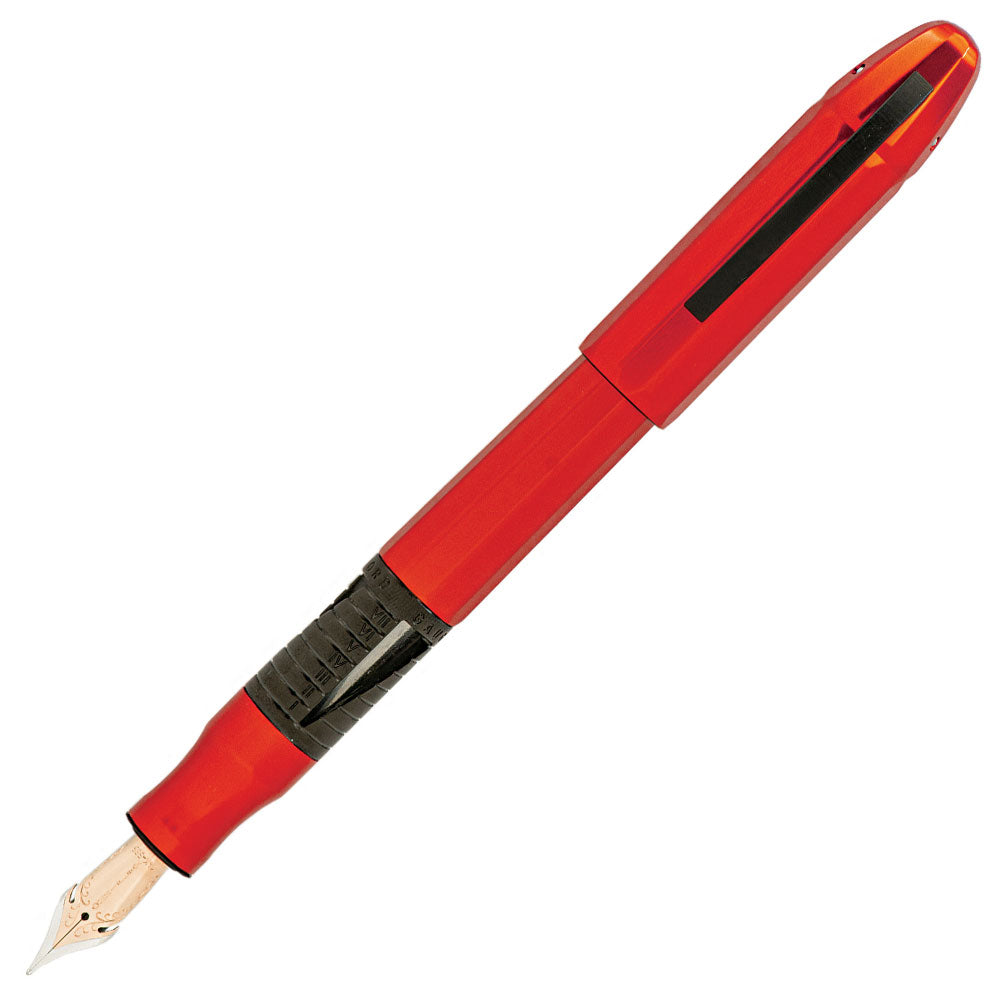 Conklin Nozac Classic Fountain Pen 125th Anniversary Edition Red with Black Trim by Conklin at Cult Pens