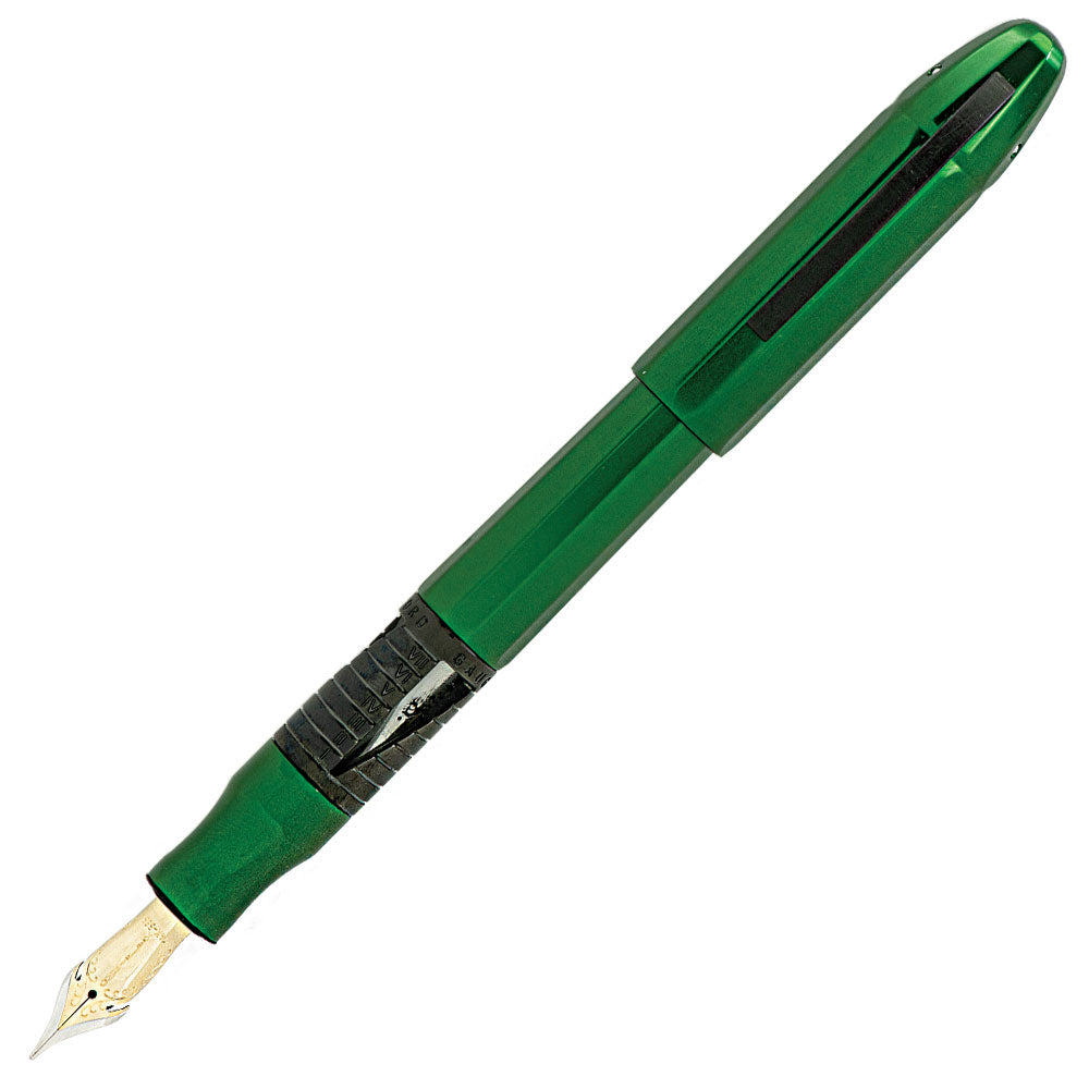 Conklin Nozac Classic Fountain Pen 125th Anniversary Edition Green with Black Trim by Conklin at Cult Pens