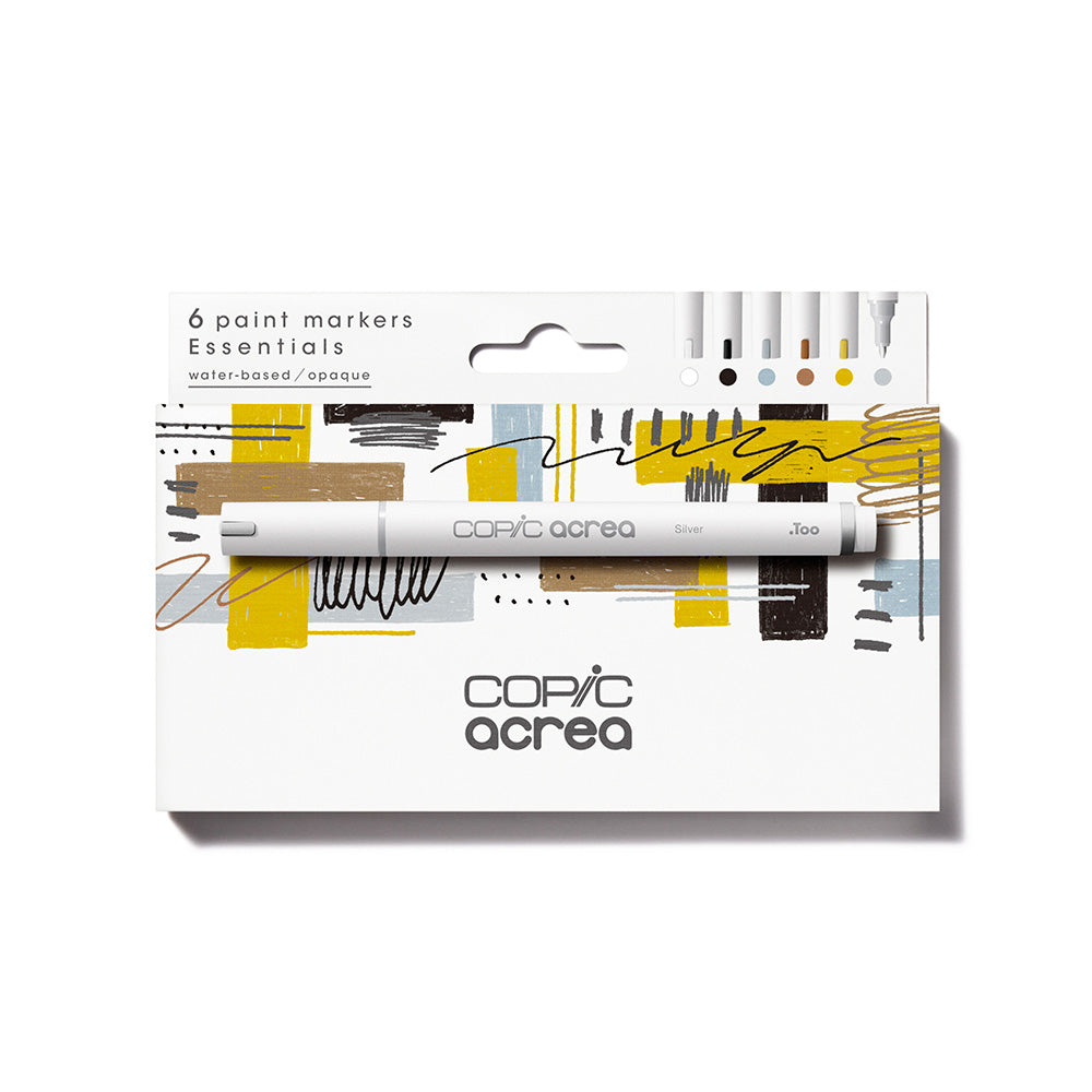 Copic Acrea Paint Marker Set of 6 Essential Colours