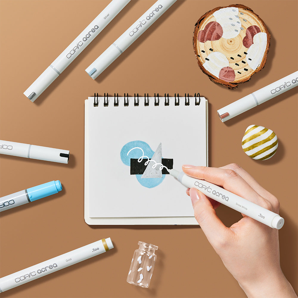 Copic Acrea Paint Marker Set of 6 Essential Colours