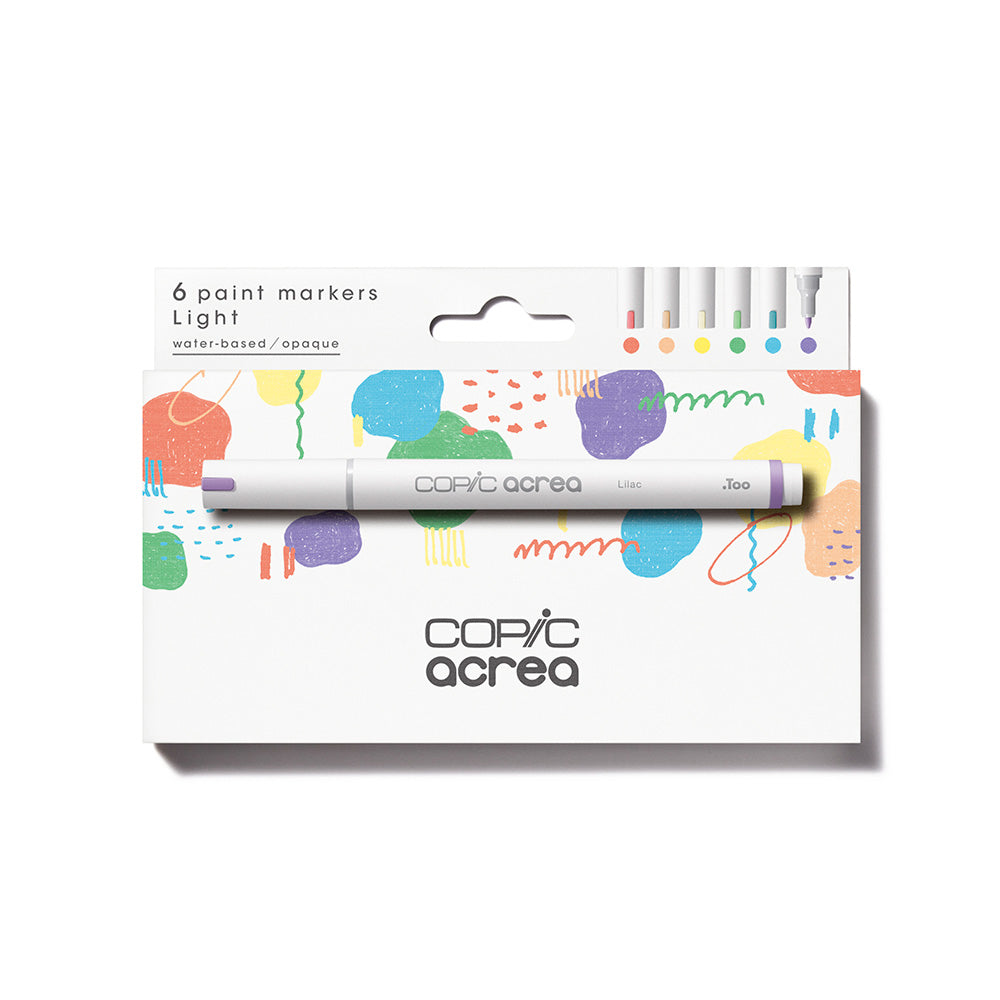 Copic Acrea Paint Marker Set of 6 Light Colours