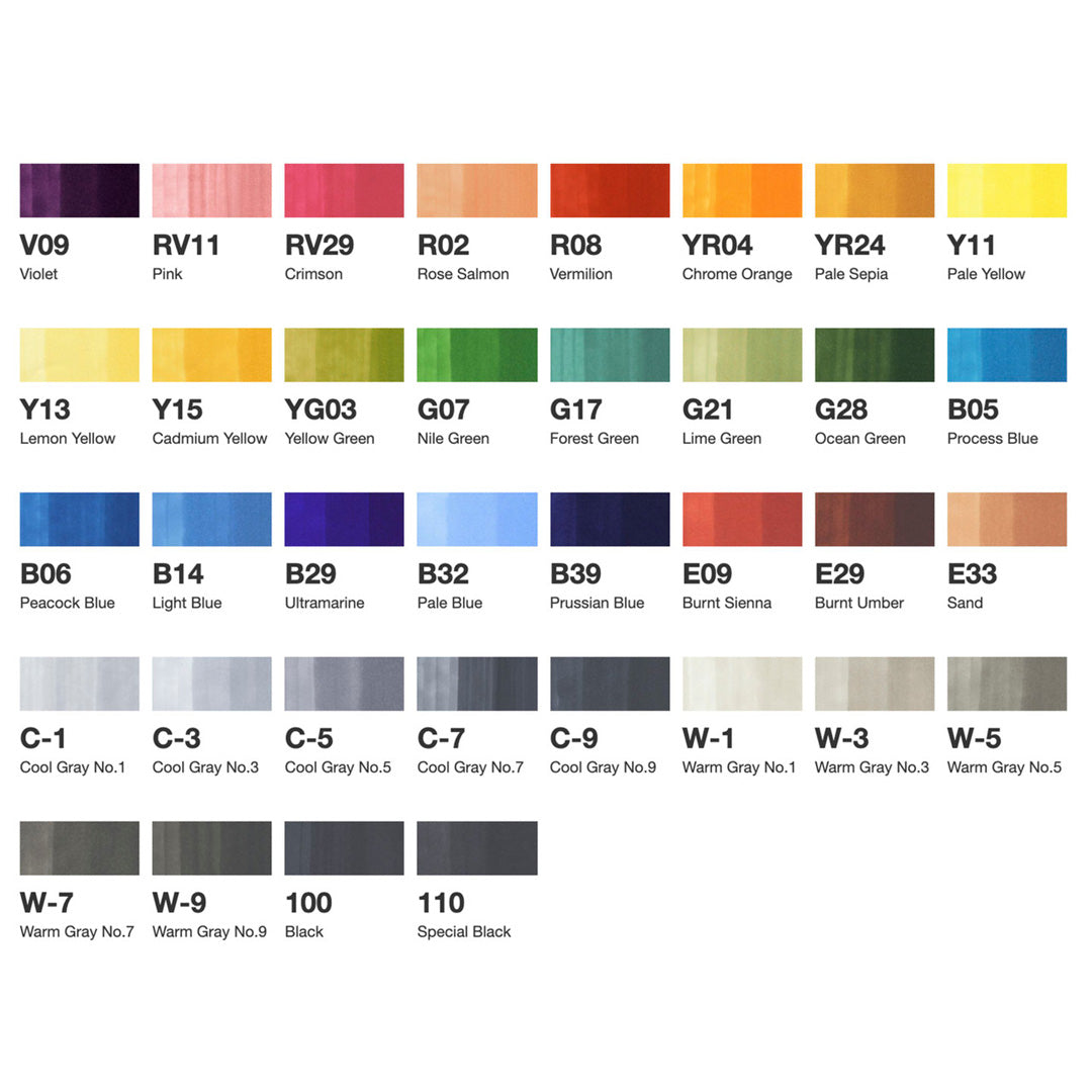 Copic Sketch Marker Set of 36