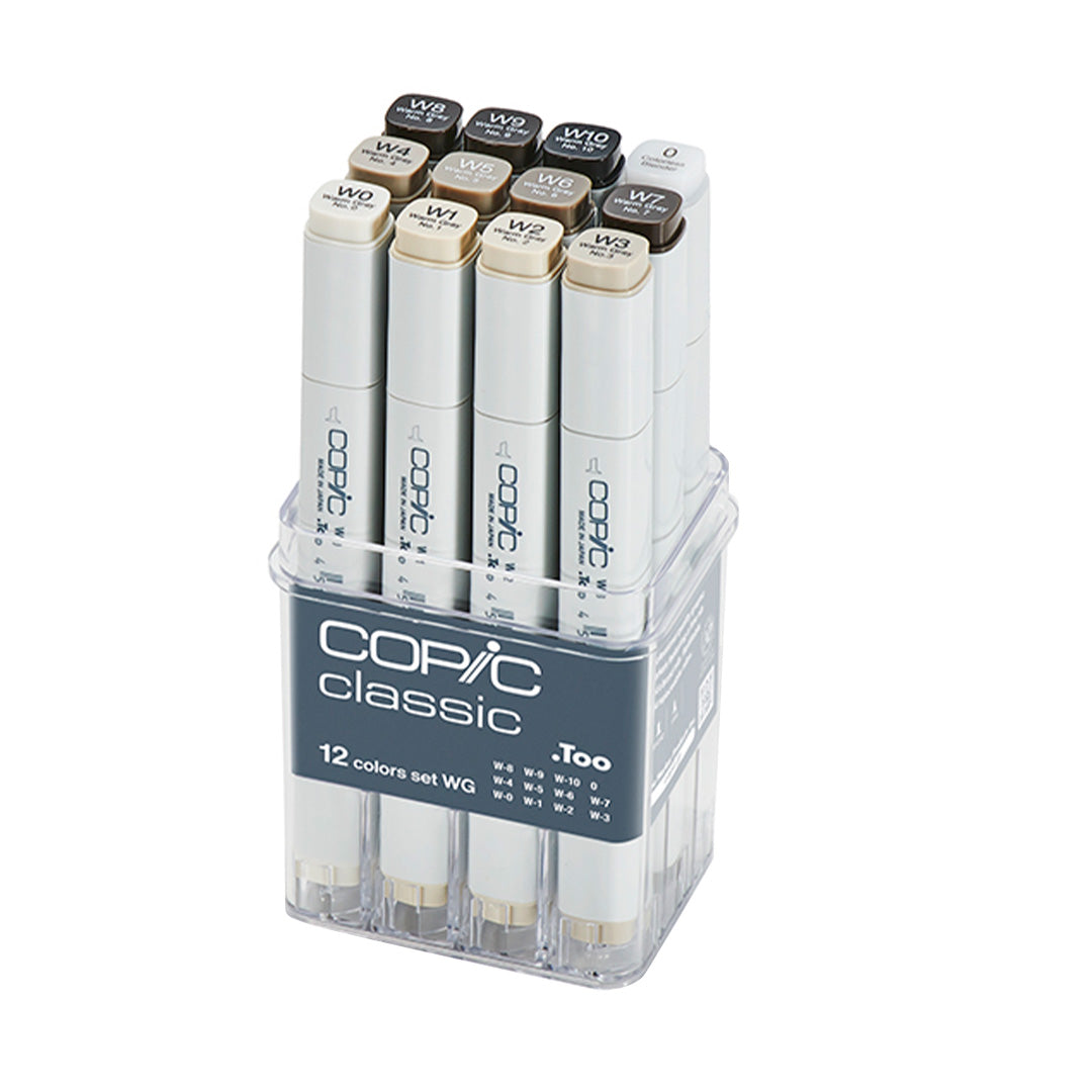 Copic Sketch Marker Pen Warm Grey Set of 12