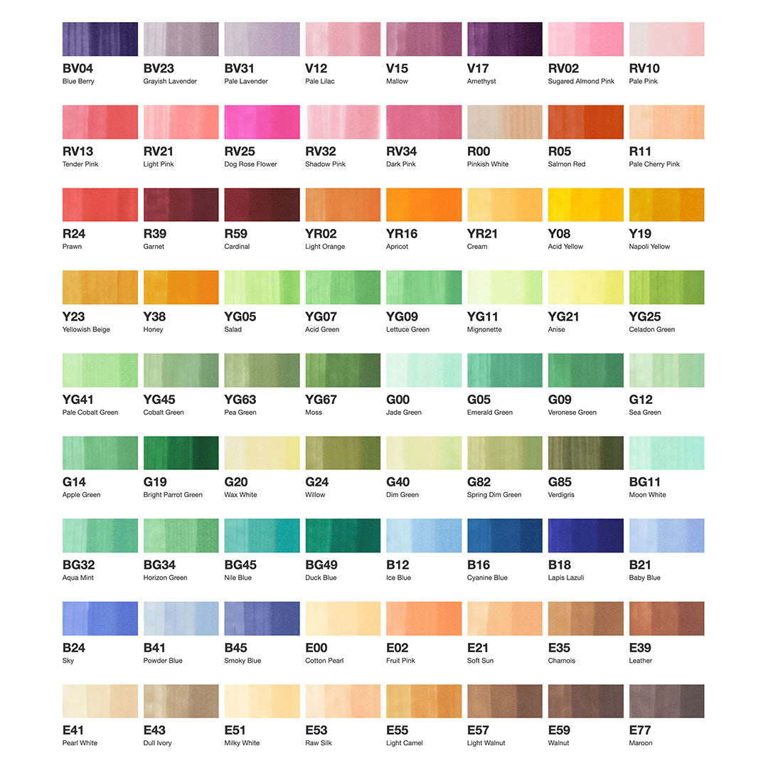 Copic Classic Marker Pen Set of 72