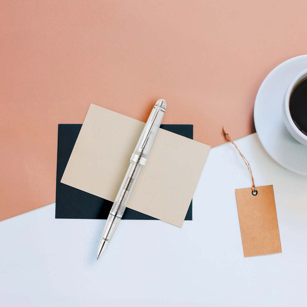 Cross Bailey Light Translucent Clear Resin Rollerball Pen