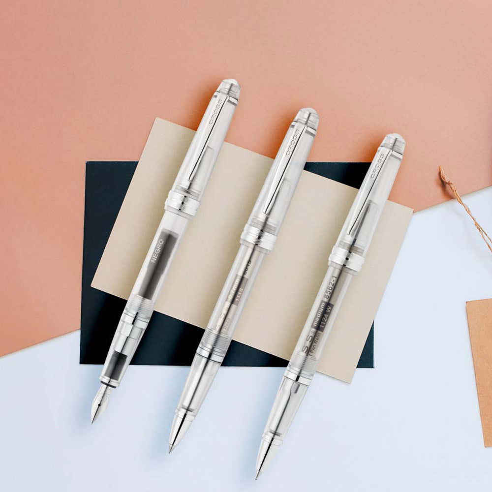 Cross Bailey Light Translucent Clear Resin Rollerball Pen