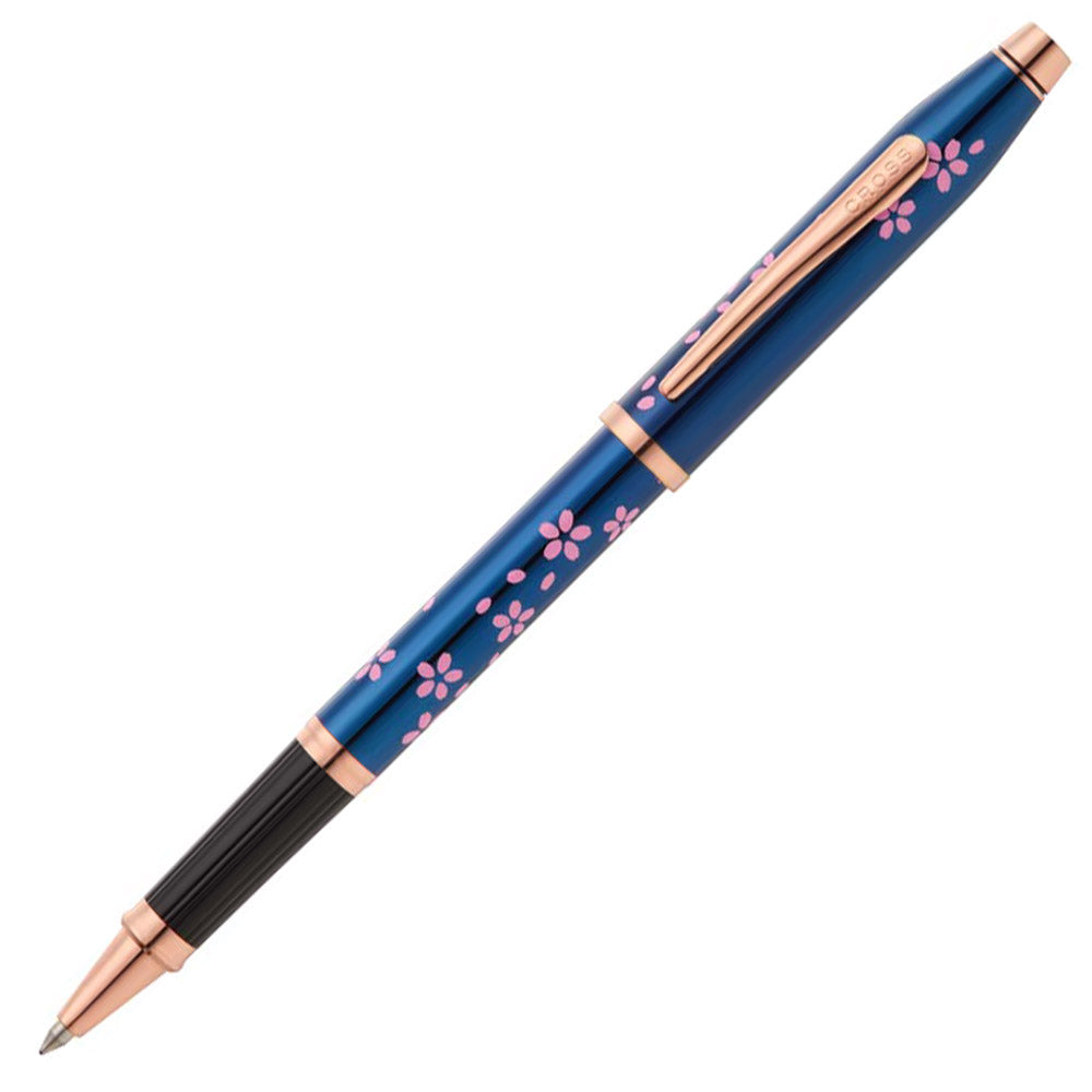 Cross Century II Cherry Blossom Translucent Blue Lacquer Rollerball Pen
