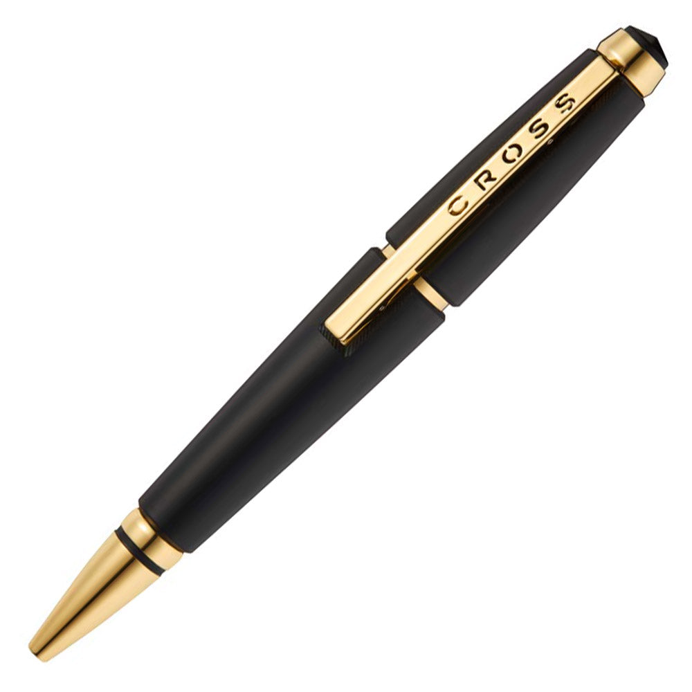 Cross Edge Telescopic Selectip Rollerball Pen Matt Black with Gold PVD