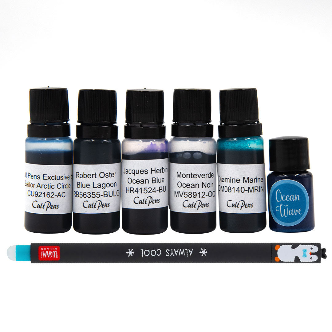 Ink Sampler Box: Ocean Blues