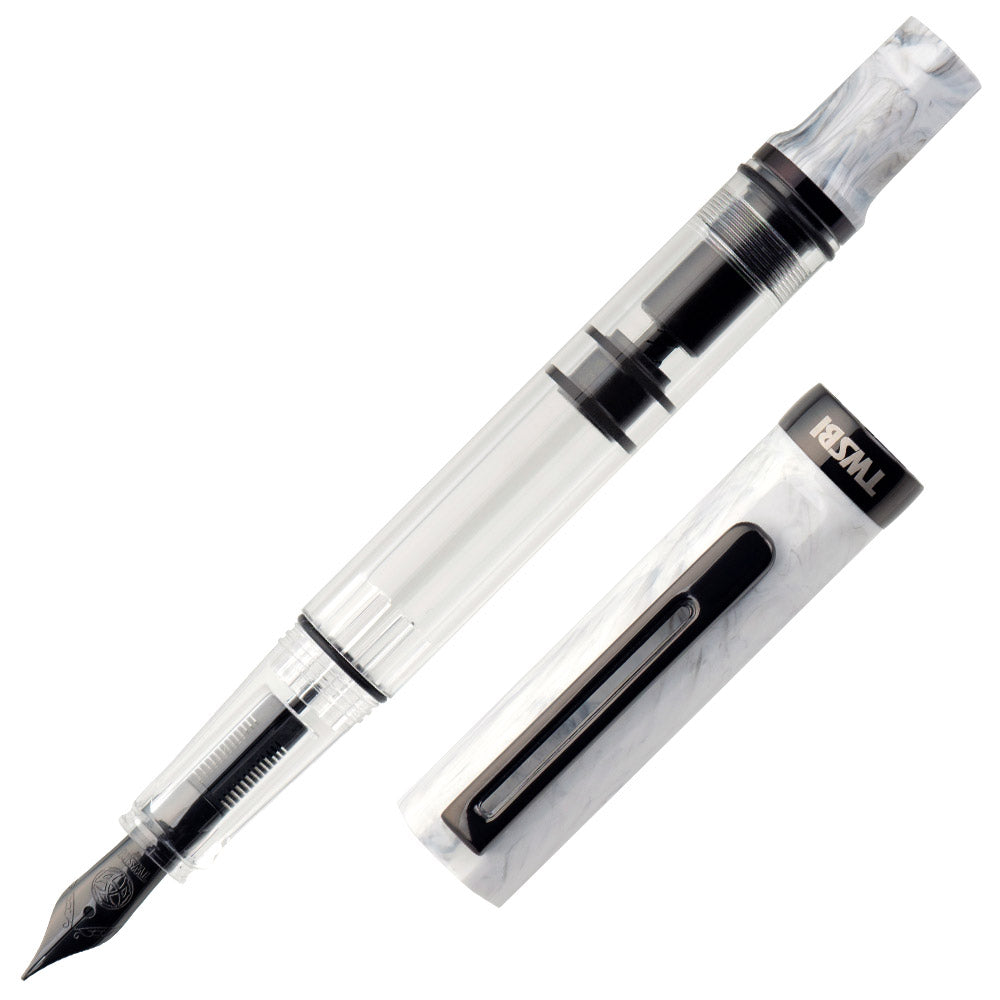 TWSBI Eco Fountain Pen Carrara with Onyx