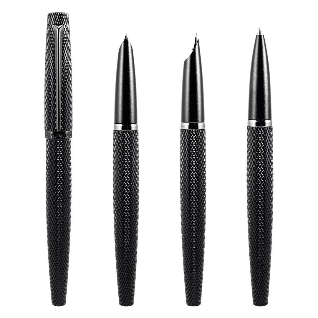 Diplomat Viper Guilloche Rollerball Black