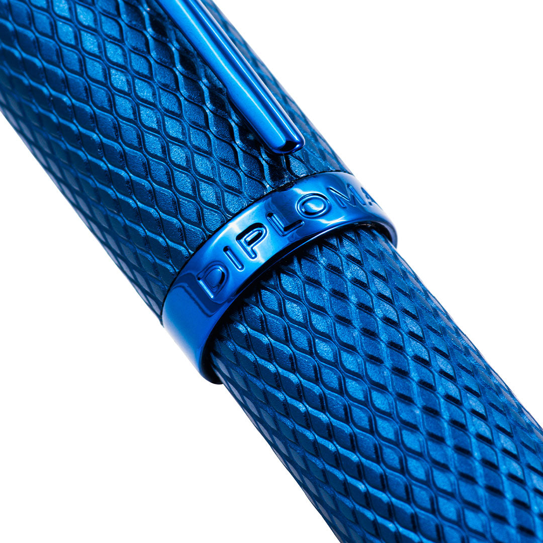 Diplomat Viper Guilloche Rollerball Blue