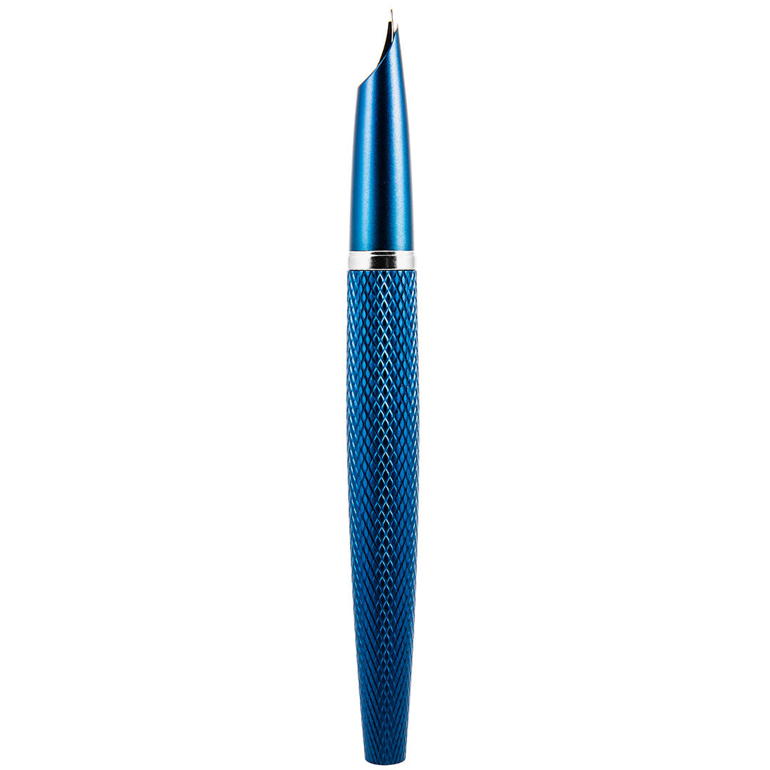 Diplomat Viper Guilloche Fountain Pen Blue