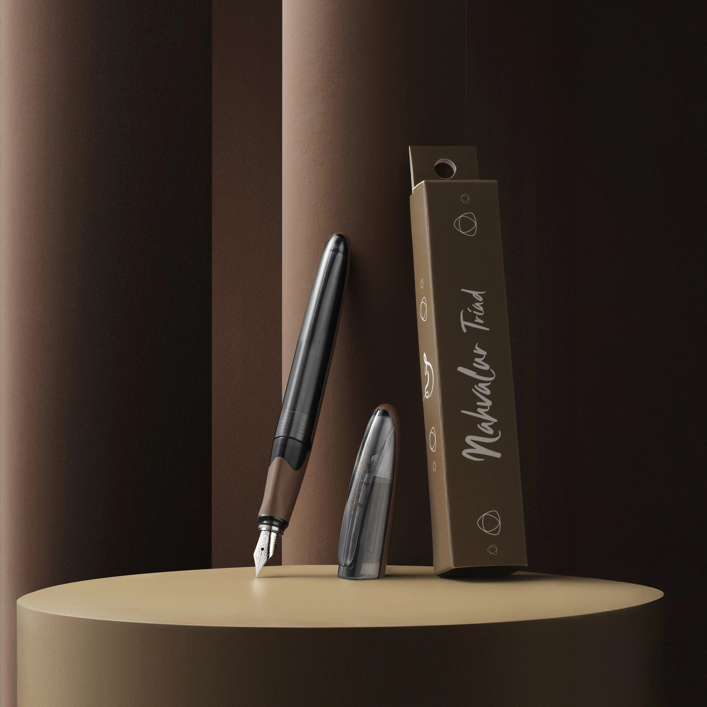 Nahvalur Triad Fountain Pen Chocolate