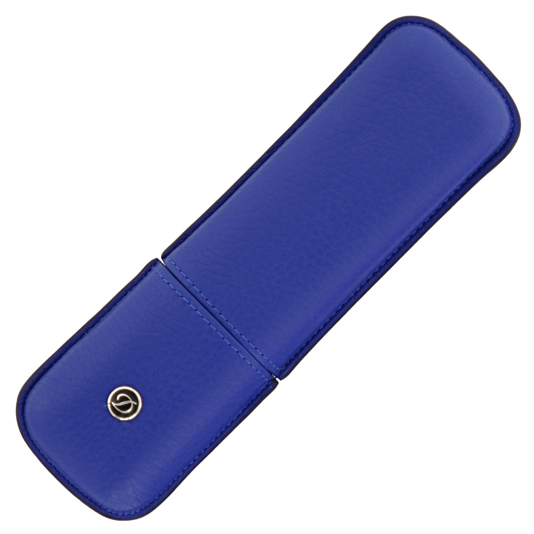S.T. Dupont Rigid Pen Case 2 Pens Blue