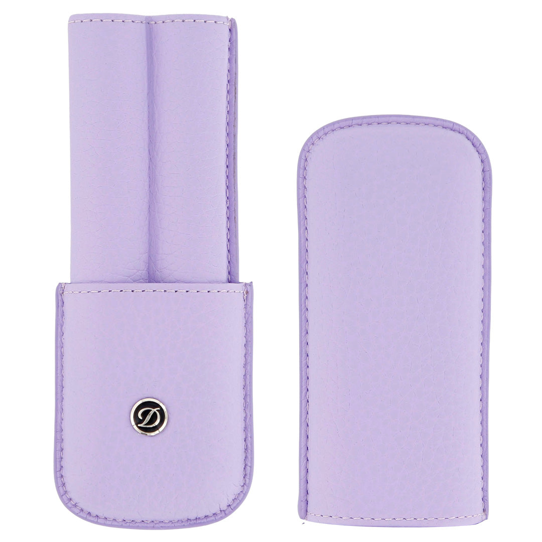 S.T. Dupont Rigid Pen Case 2 Pens Lavender