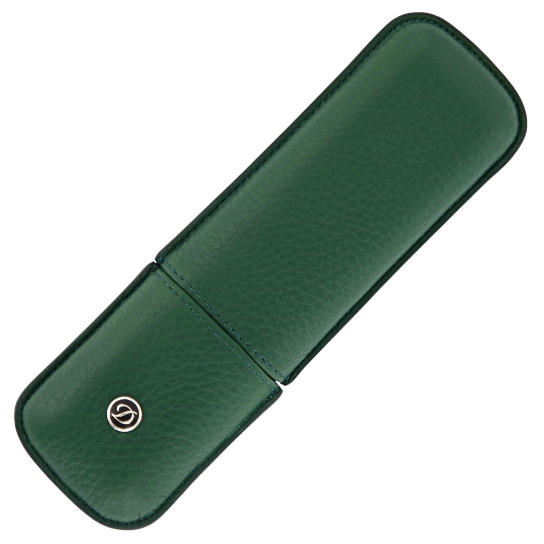 S.T. Dupont Rigid Pen Case 2 Pens Green