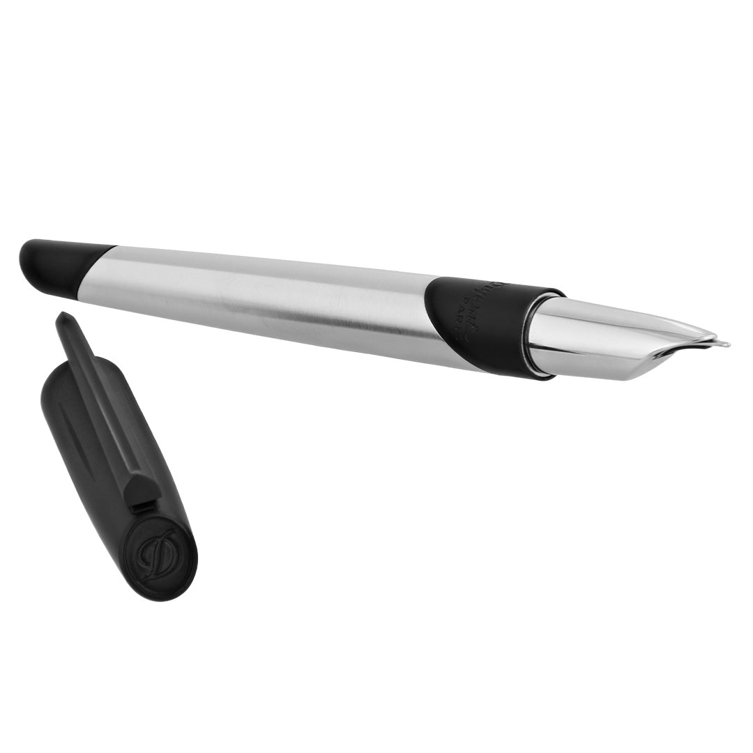 S.T. Dupont Defi Millenium Fountain Pen Chrome Black