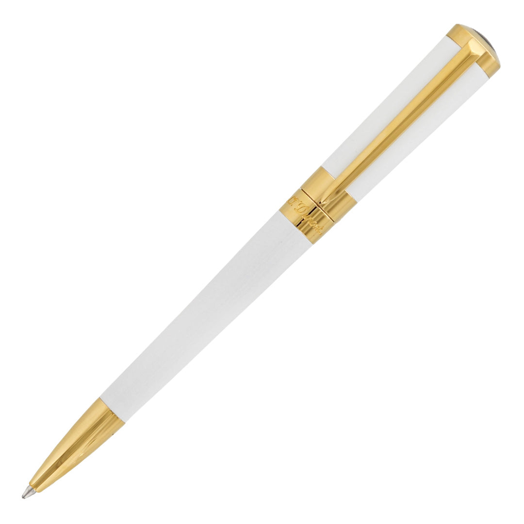 S.T. Dupont Liberte Ballpoint Pen White Gold
