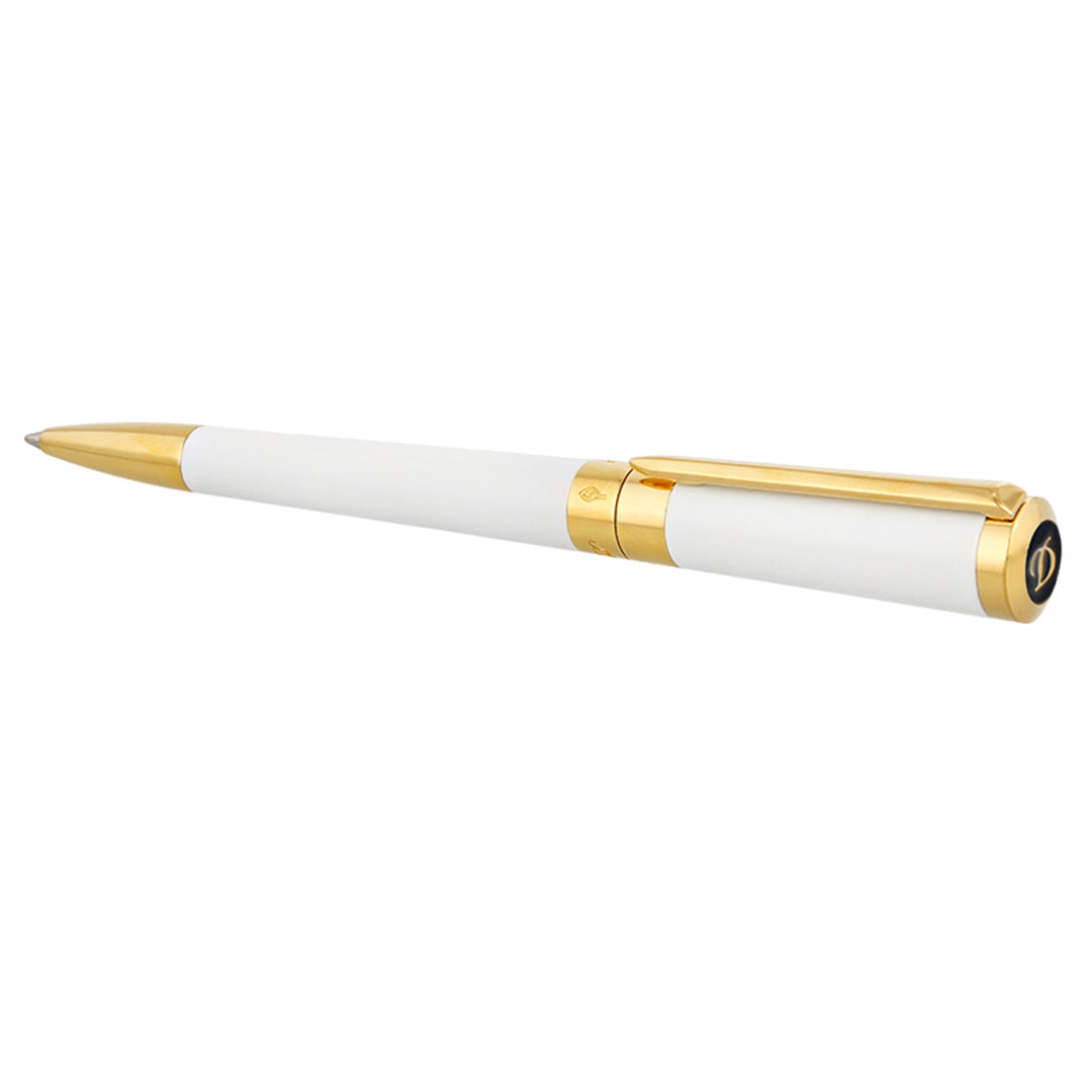 S.T. Dupont Liberte Ballpoint Pen White Gold