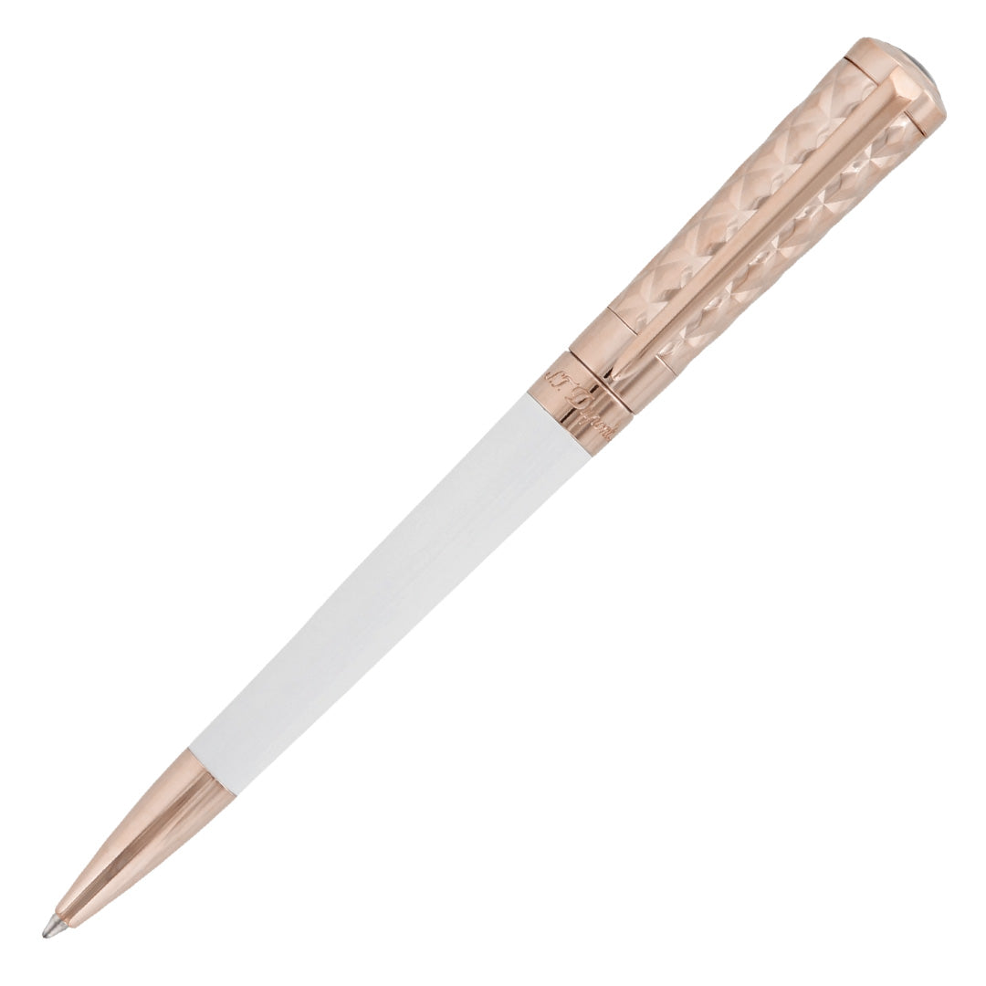S.T. Dupont Liberte Ballpoint Pen Duo White Gold