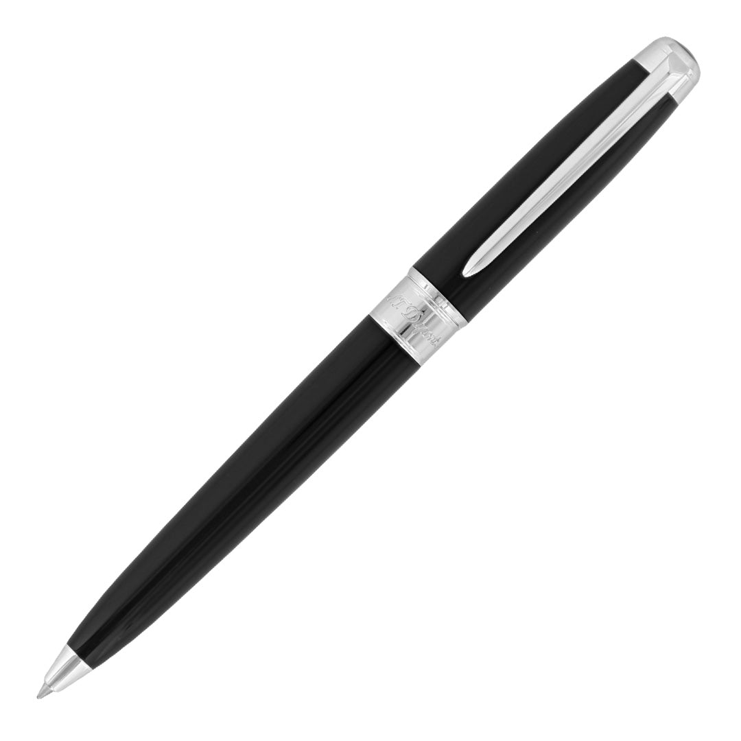 S.T. Dupont Line D Eternity Ballpoint Pen Black Silver