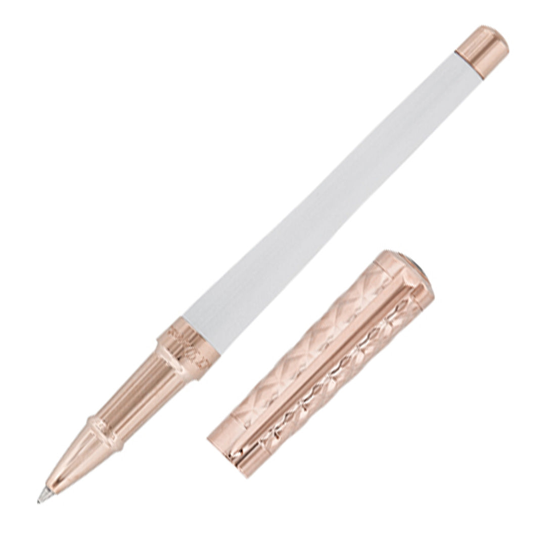 S.T. Dupont Liberte Rollerball Pen Duo White Gold
