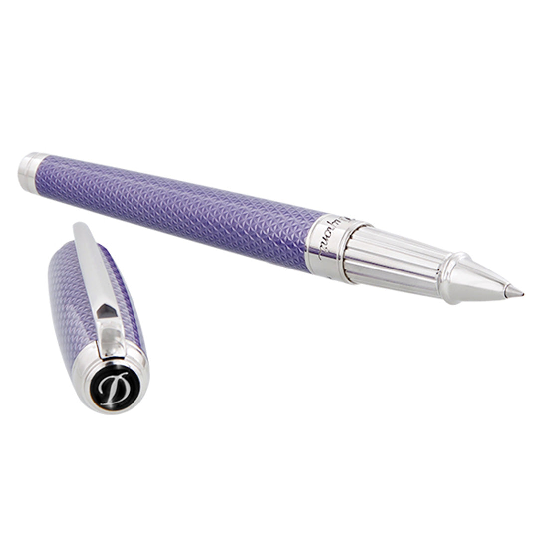 S.T. Dupont Line D Rollerball Pen Purple Gul Palladium