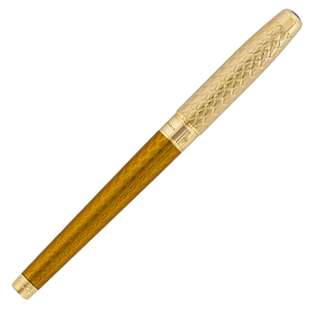 S.T. Dupont Line D Eternity Dragon Rollerball Pen Mustard