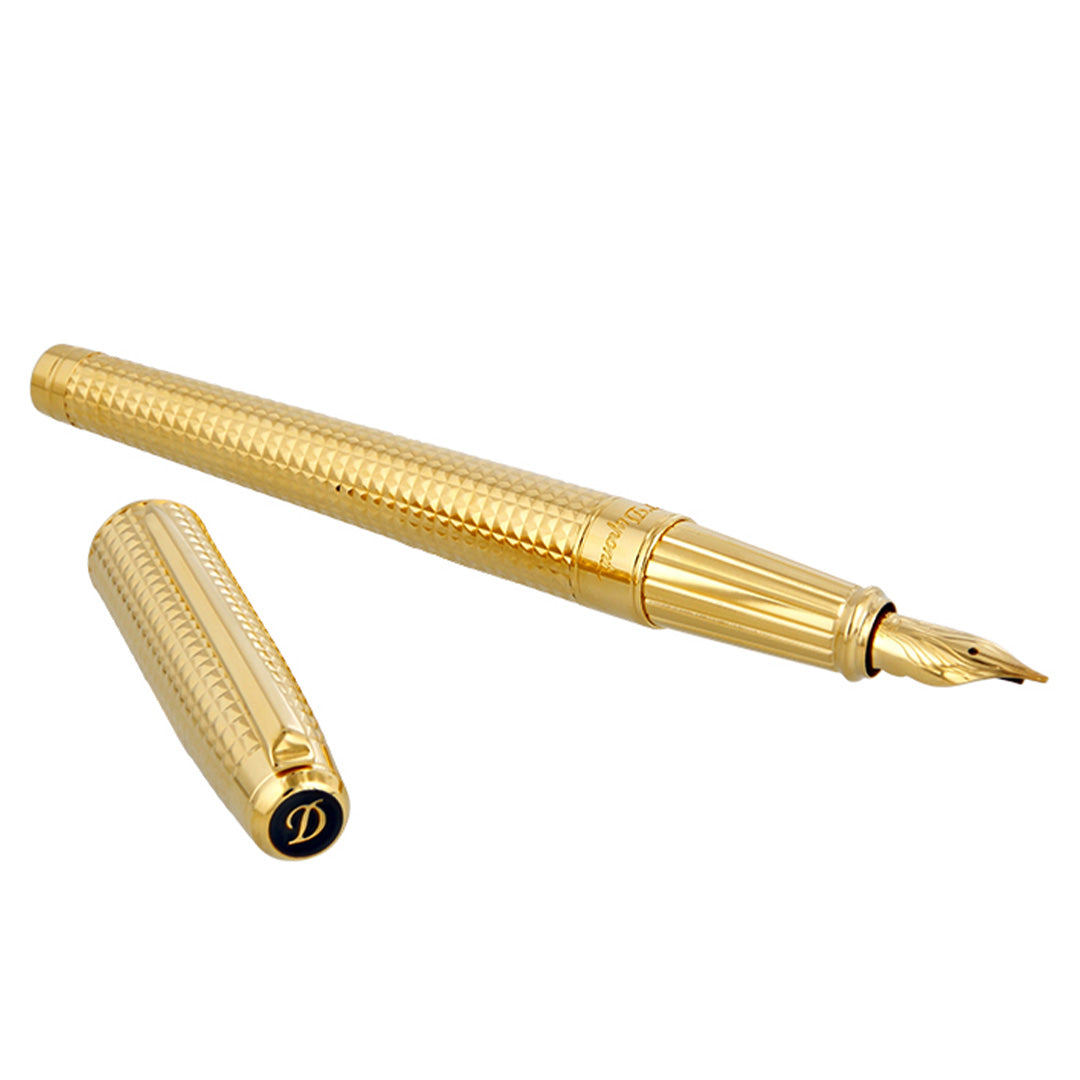 S.T. Dupont Line D Eternity Fountain Pen Golden