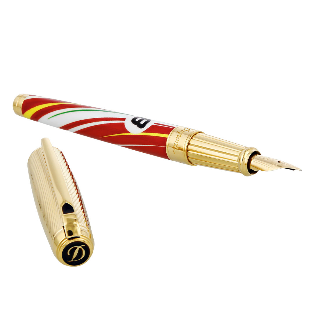 S.T. Dupont Line D Le Mans Fountain Pen Matti Red