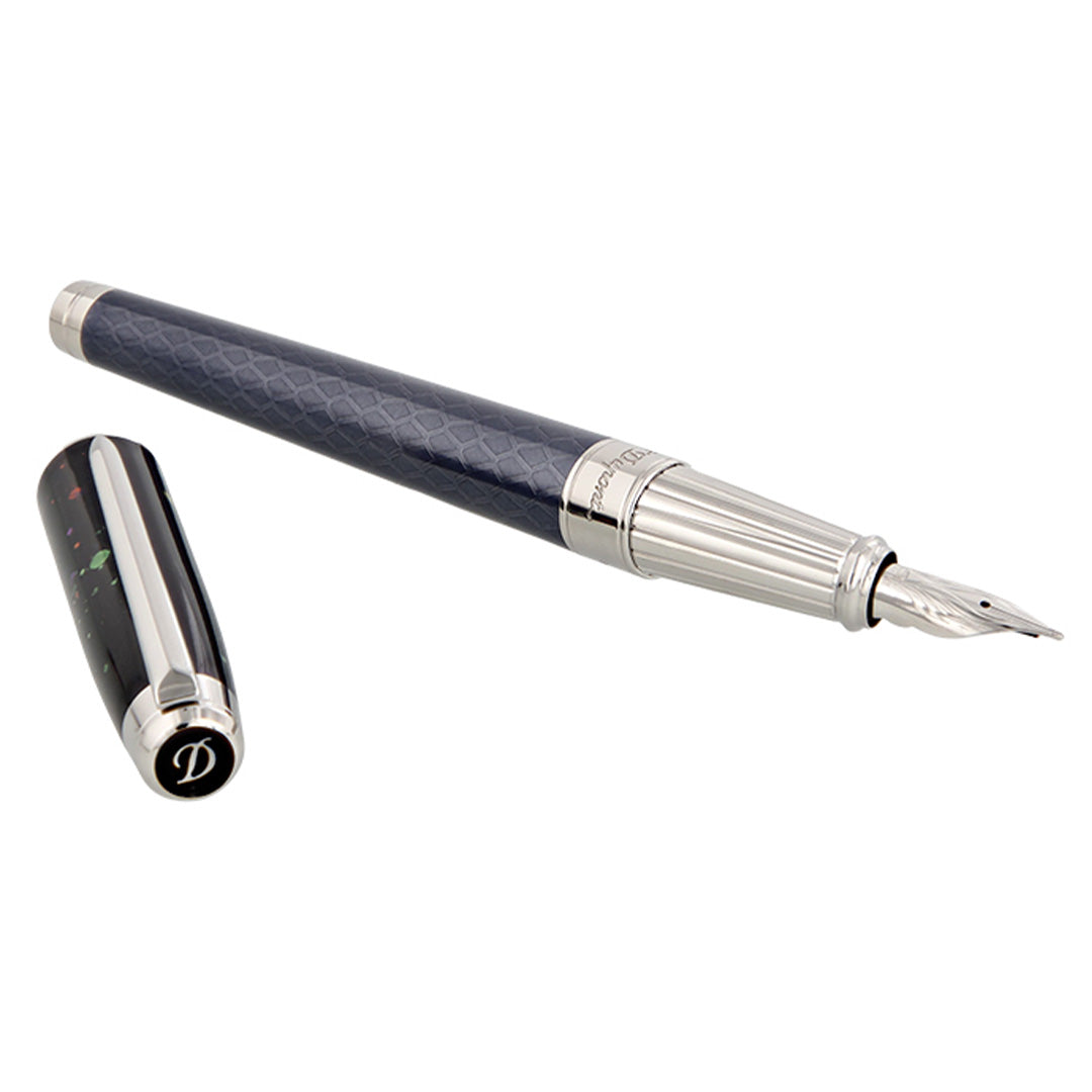 S.T. Dupont Line D Eternity Fountain Pen Dragon Matt Black