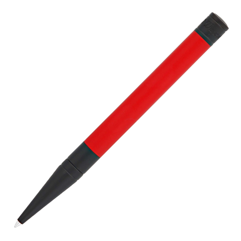 S.T. Dupont D-Initial Ballpoint Pen Black With Red Trim