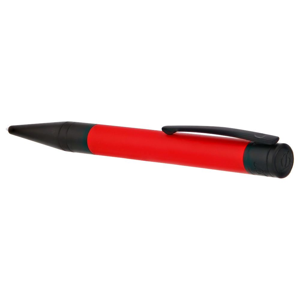 S.T. Dupont D-Initial Ballpoint Pen Black With Red Trim
