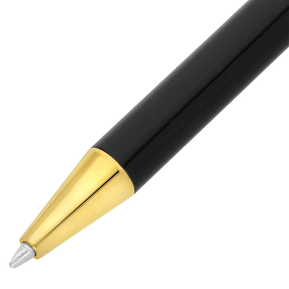 S.T. Dupont Classique Ballpoint Pen Black and Gold