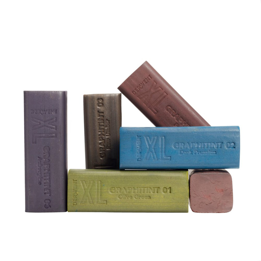 Derwent Graphitint XL Colour Block Tin of 6 by Derwent at Cult Pens