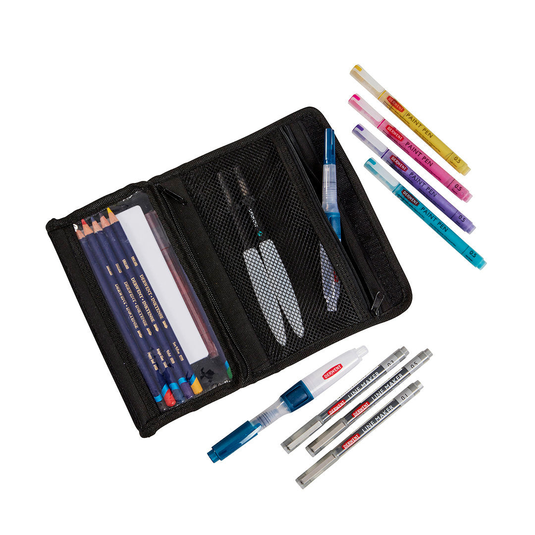 Derwent Artpack Pencil Case Black