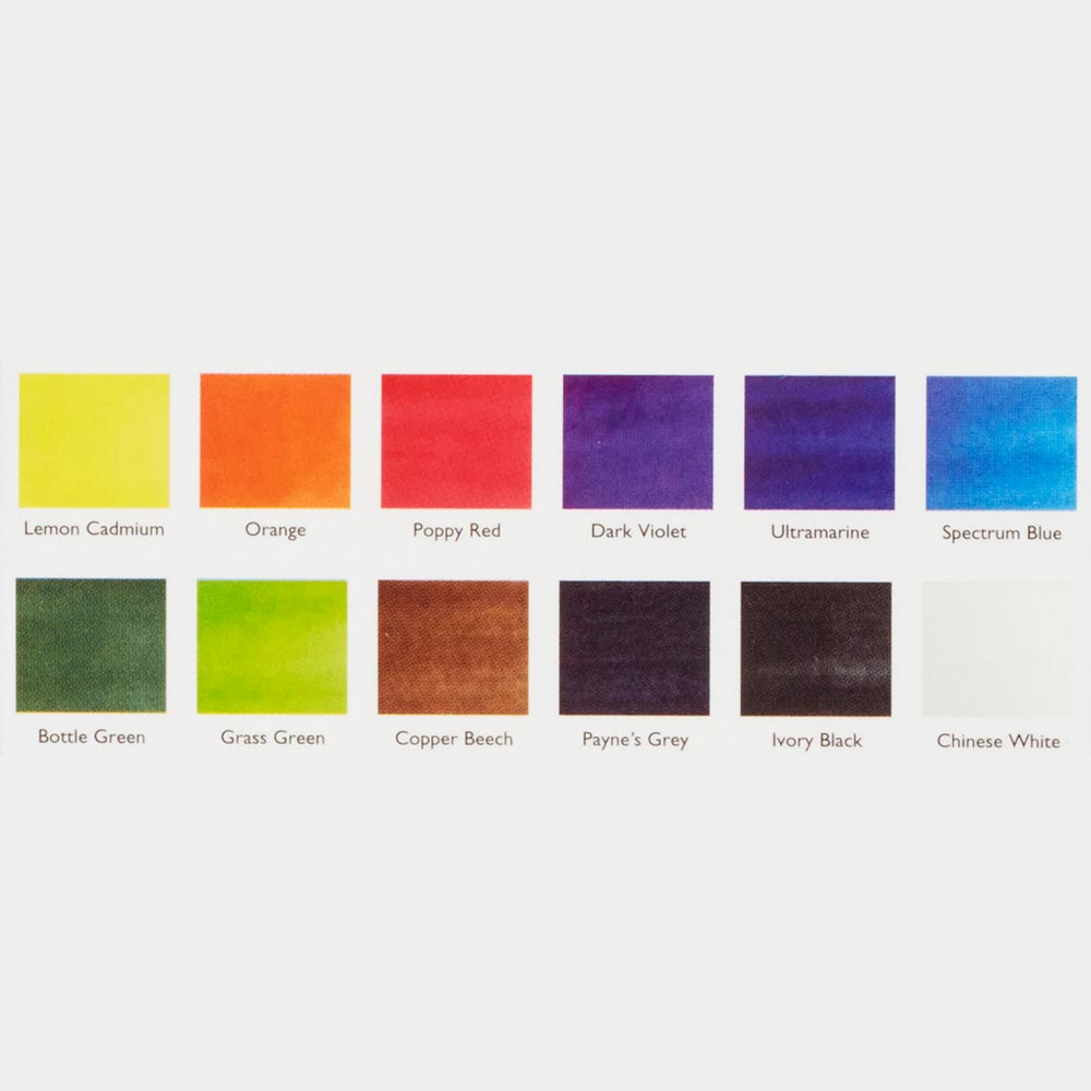 Derwent Watercolour Paint Pan Set of 12