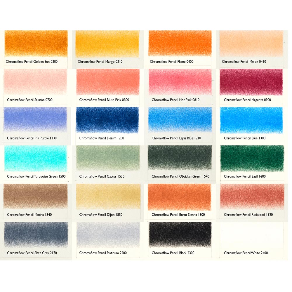 Derwent Chromaflow Pencils Tin of 48