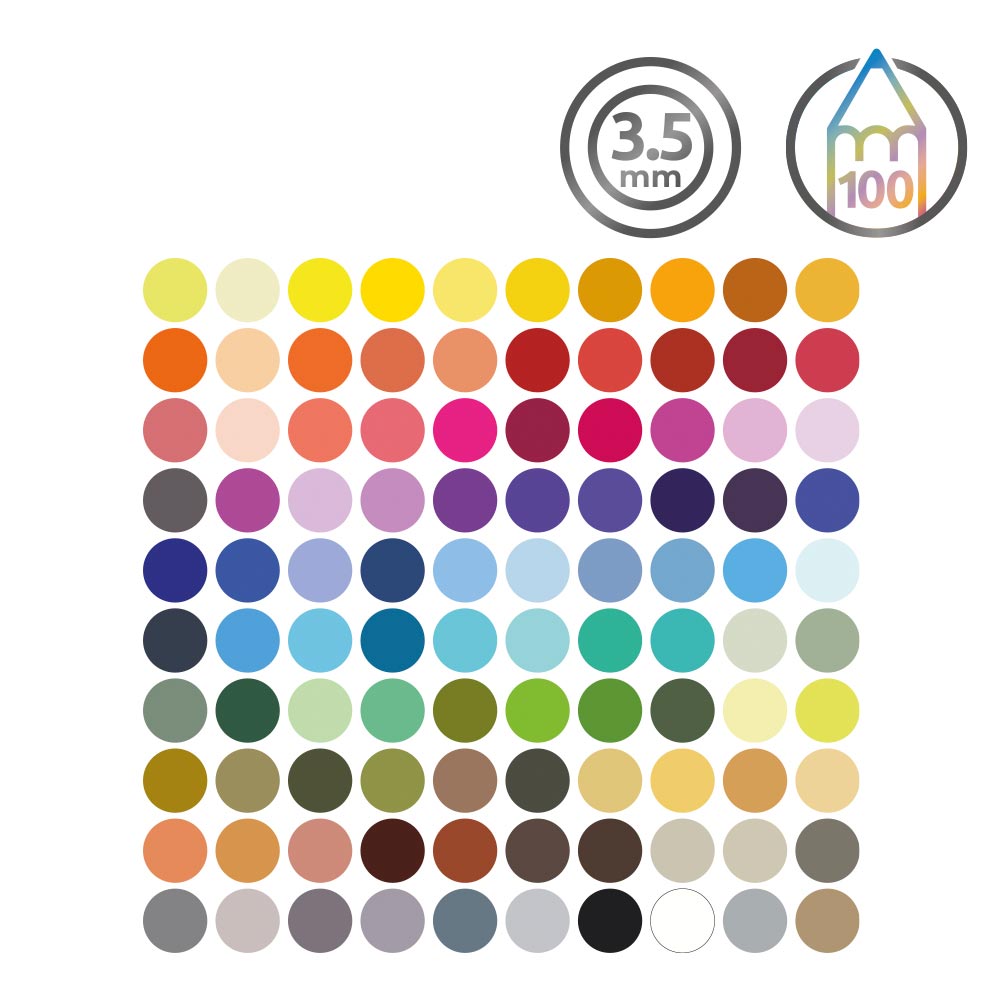 Derwent Chromaflow Pencils Tin of 100