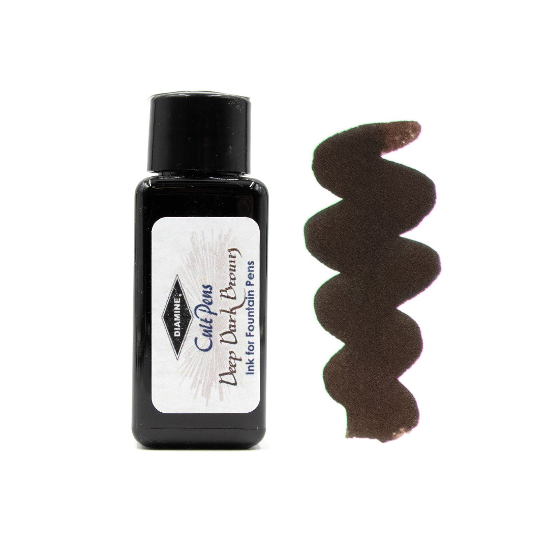 Cult Pens Deep Dark Fountain Pen Ink by Diamine 30ml