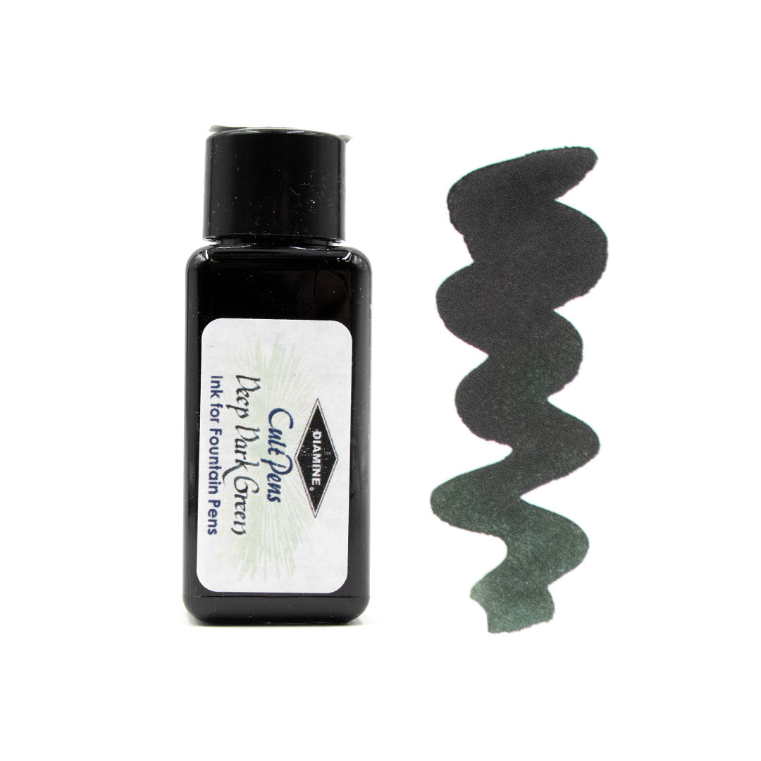 Cult Pens Deep Dark Fountain Pen Ink by Diamine 30ml