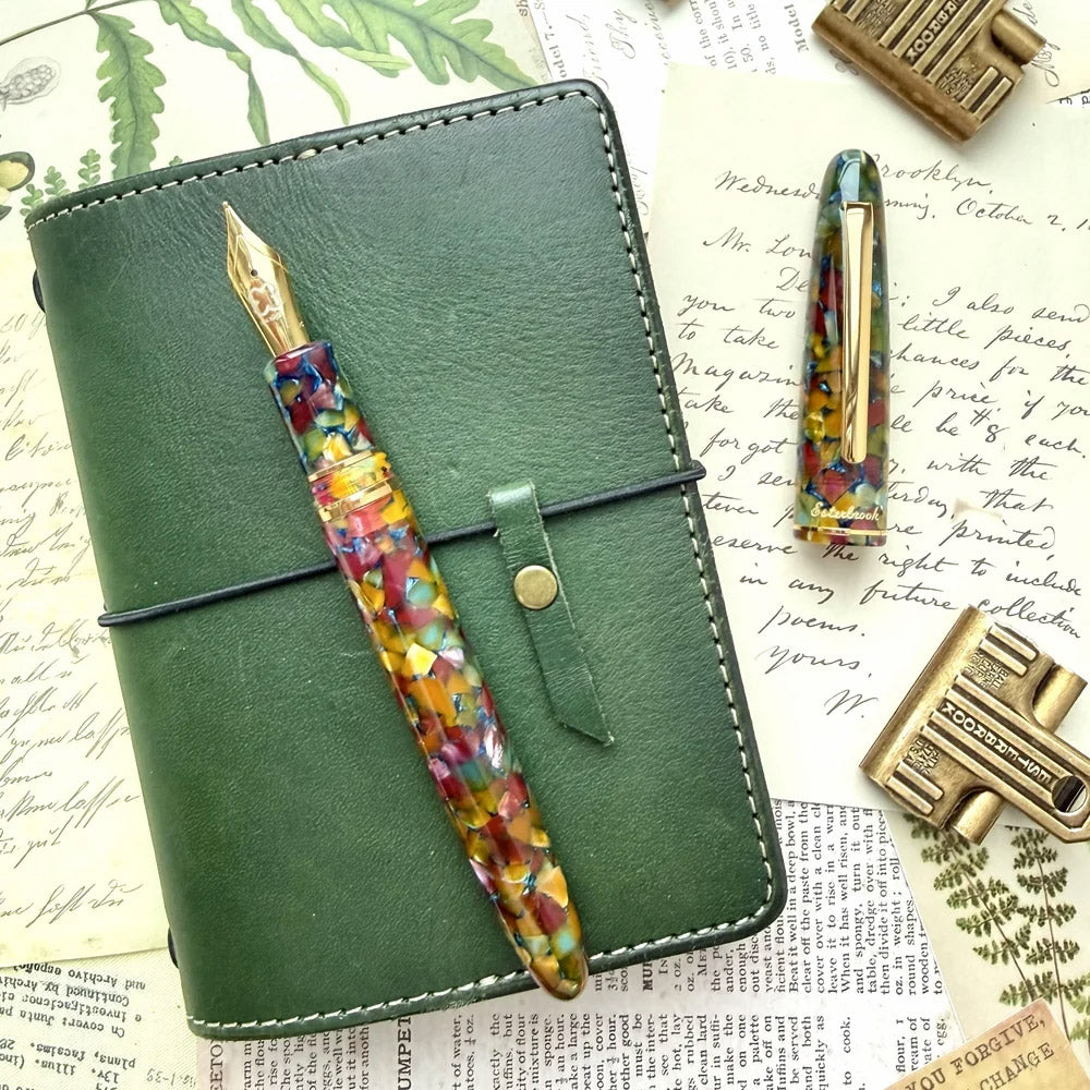 Esterbrook Estie Fountain Pen Botanical Gardens Gold Needlepoint Nib