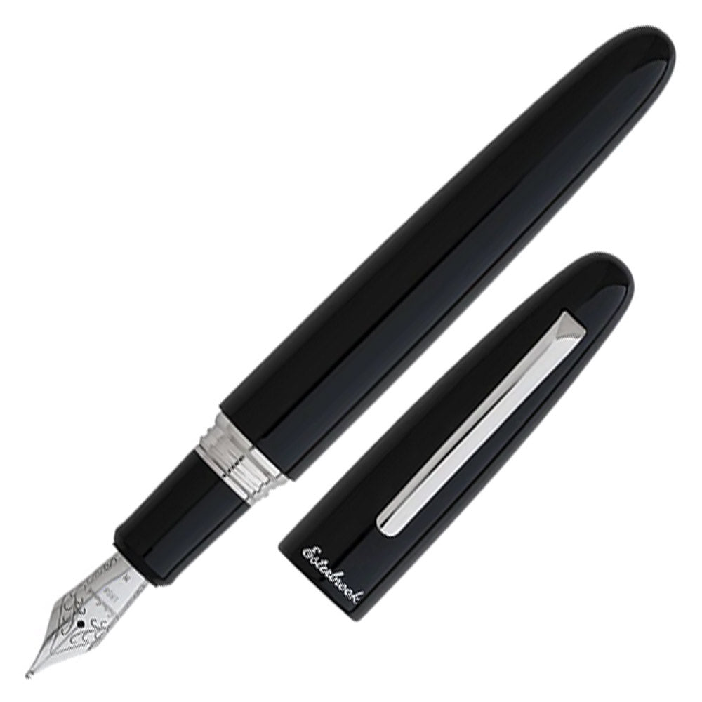 Esterbrook Estie Oversize Fountain Pen Ebony With Chrome Trim