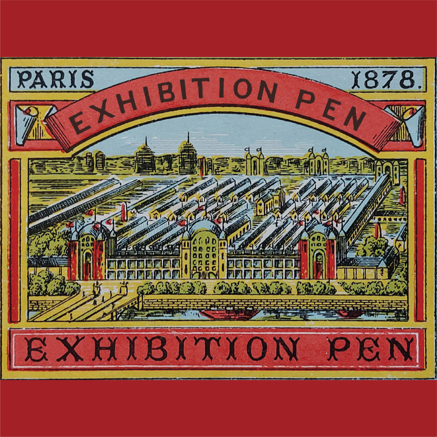 Tom Hessin Charles Collection Fountain Pen Exhibition Red